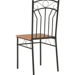 vidaXL Sillas de comedor 6 unidades MDF marrón New