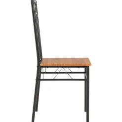 vidaXL Sillas de comedor 6 unidades MDF marrón New