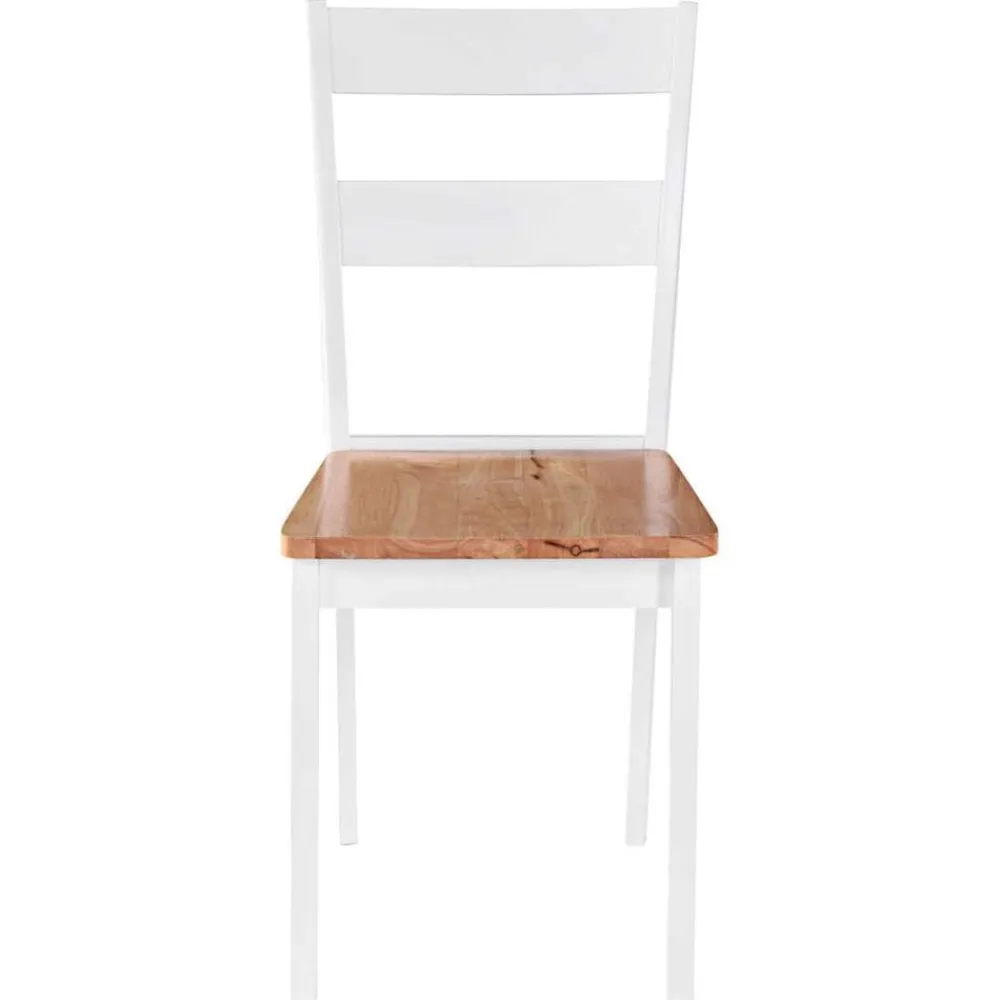 vidaXL Sillas de comedor 4 unidades madera maciza de caucho blanco Hot