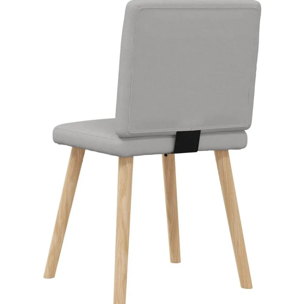 vidaXL Sillas de comedor 4 uds tela Gris nube Discount