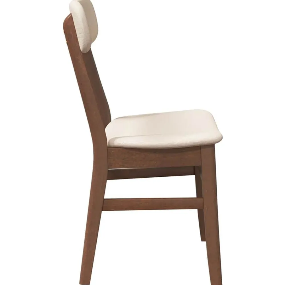 vidaXL Sillas de comedor con cojines 2 uds madera maciza marrón caucho Marrón y claro