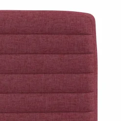 vidaXL Sillas-Sillas de comedor 2 unidades tela rojo tinto