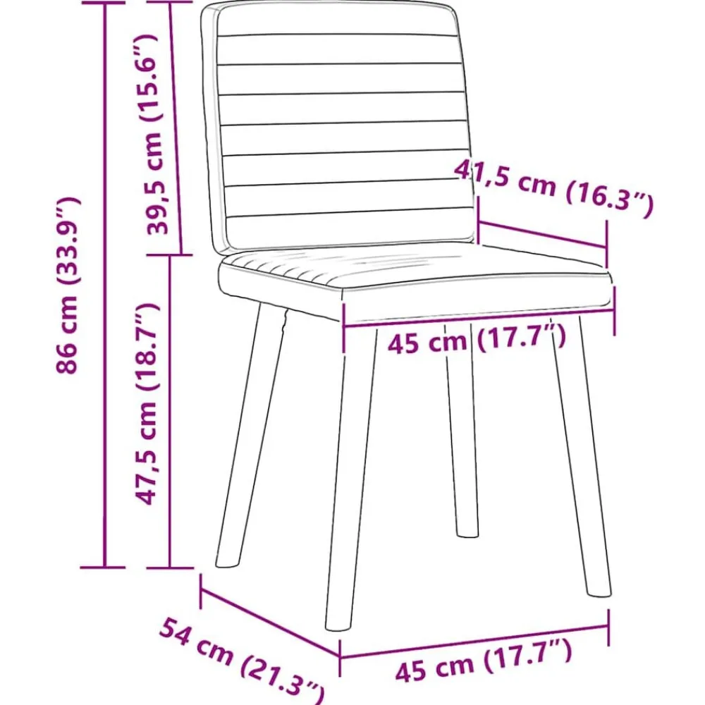 vidaXL Sillas-Sillas de comedor 2 unidades tela rojo tinto