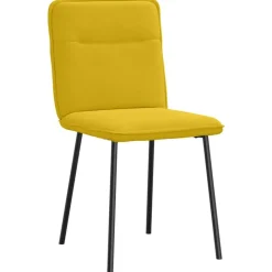 vidaXL Sillas de comedor 4 unidades terciopelo Amarillo New