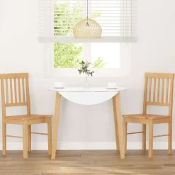 vidaXL Sillas de comedor 2 unidades madera maciza de caucho Natural Outlet
