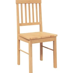 vidaXL Sillas de comedor 2 unidades madera maciza de caucho Natural Outlet