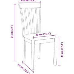 vidaXL Sillas de comedor con cojines 2uds madera maciza natural caucho Natural y crema Hot