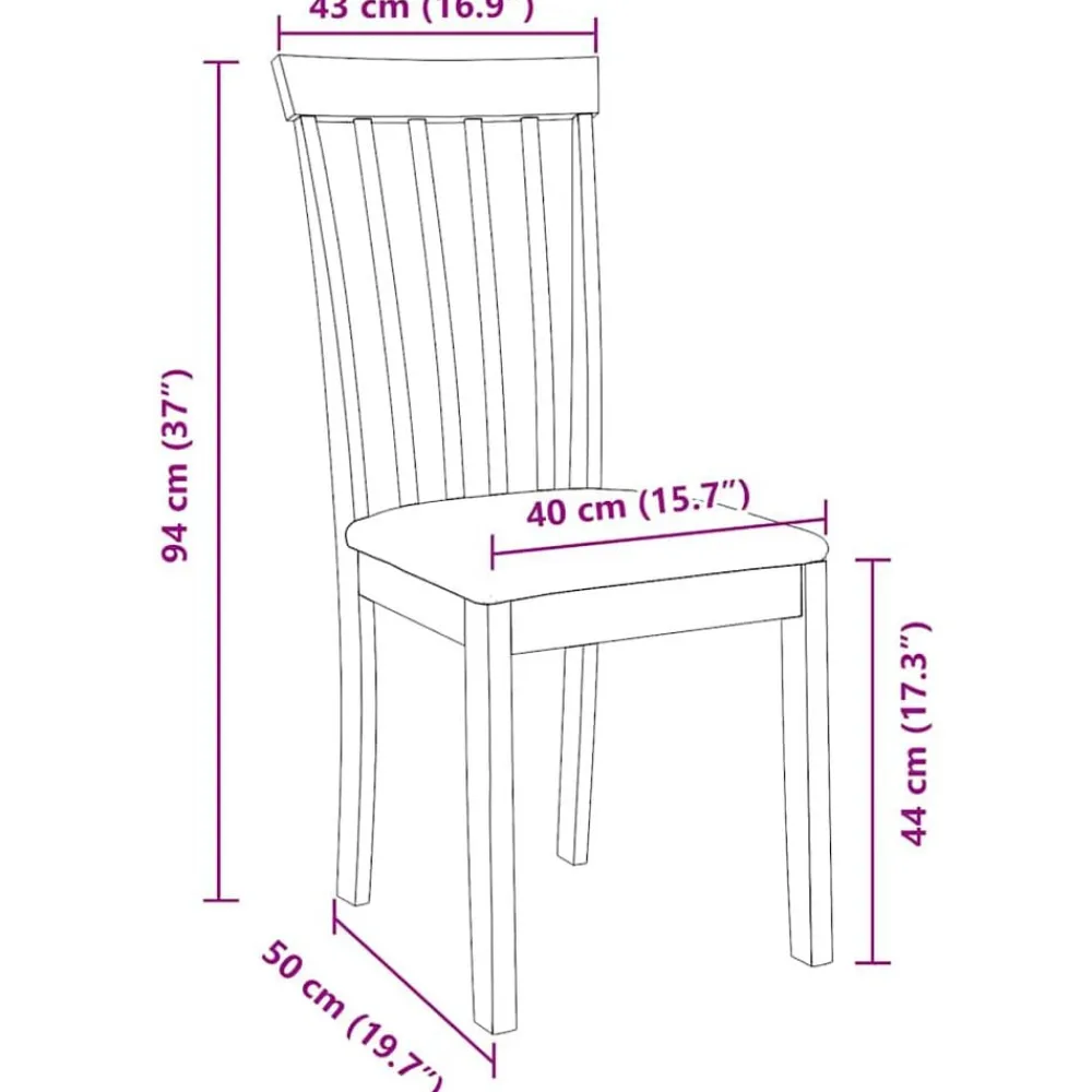 vidaXL Sillas de comedor con cojines 2uds madera maciza natural caucho Natural y crema Hot