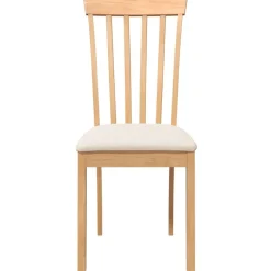 vidaXL Sillas de comedor con cojines 2uds madera maciza natural caucho Natural y crema Hot