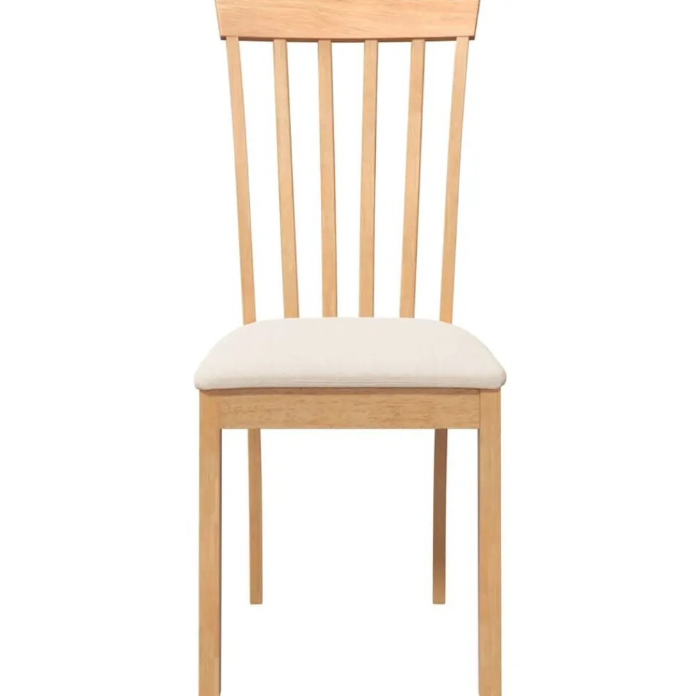 vidaXL Sillas de comedor con cojines 2uds madera maciza natural caucho Natural y crema Hot