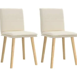 vidaXL Sillas de comedor 2 unidades Lino Hot