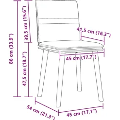 vidaXL Sillas de comedor 2 unidades Lino Hot