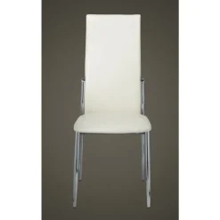 vidaXL Sillas-Sillas de comedor 2 unidades cuero sintético