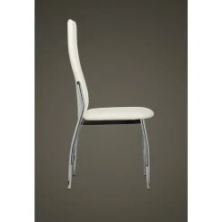 vidaXL Sillas-Sillas de comedor 2 unidades cuero sintético