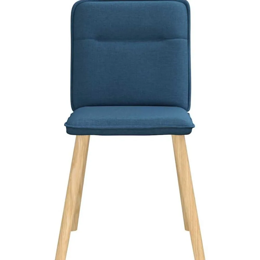 vidaXL Sillas de comedor 4 unidades tela Azul Clearance