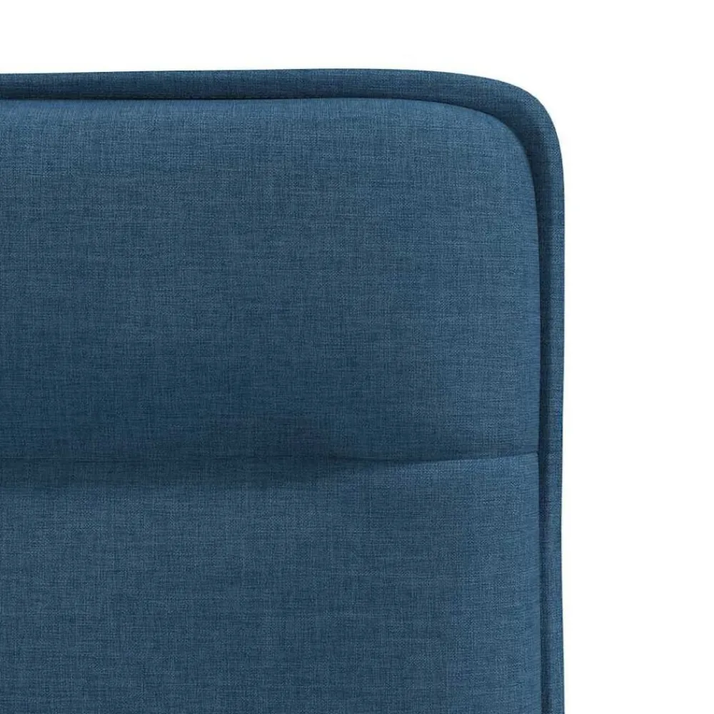 vidaXL Sillas de comedor 4 unidades tela Azul Clearance