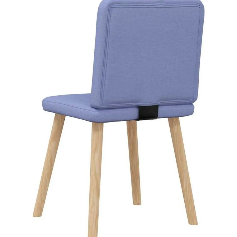 vidaXL Sillas-Sillas de comedor 4 uds tela azul jeans