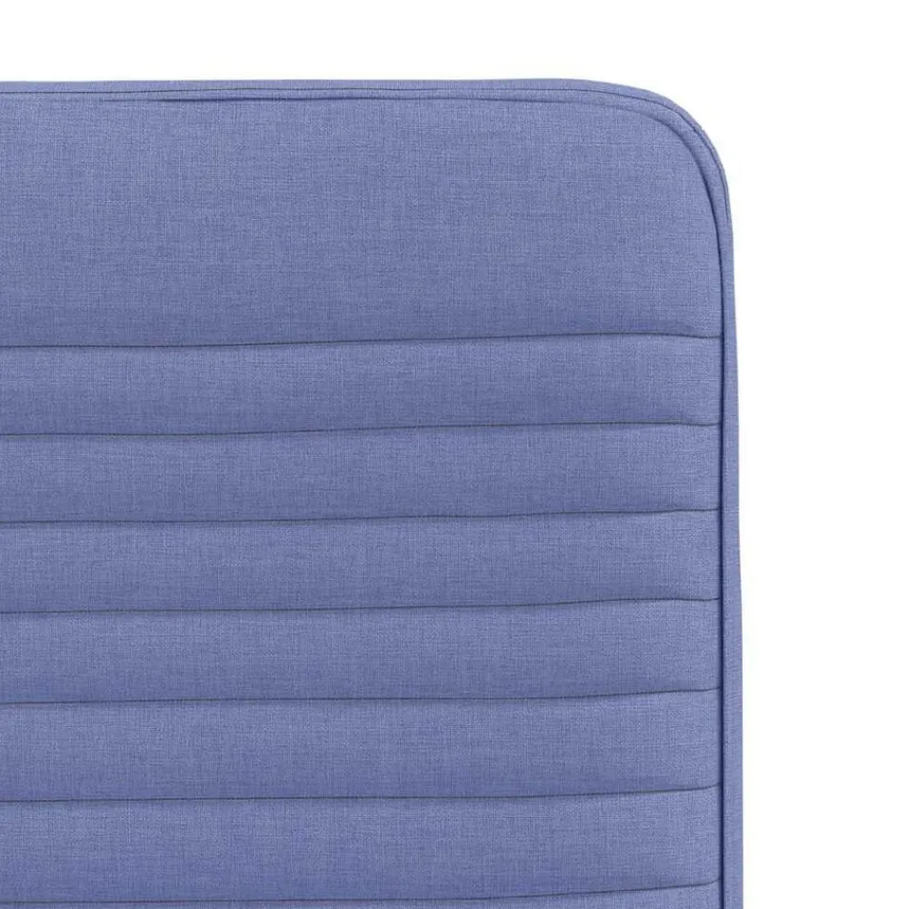 vidaXL Sillas-Sillas de comedor 4 uds tela azul jeans