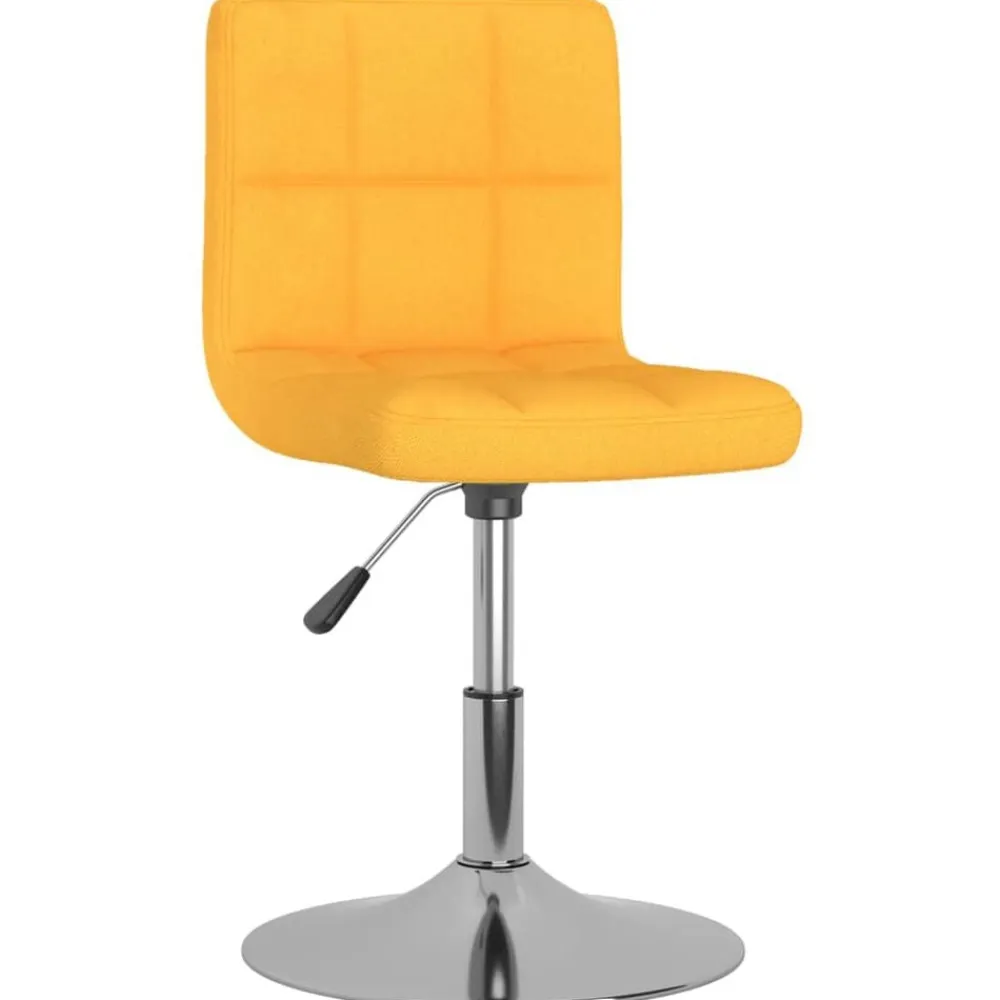 vidaXL Sillas-Sillas de comedor giratorias 2 unidades tela