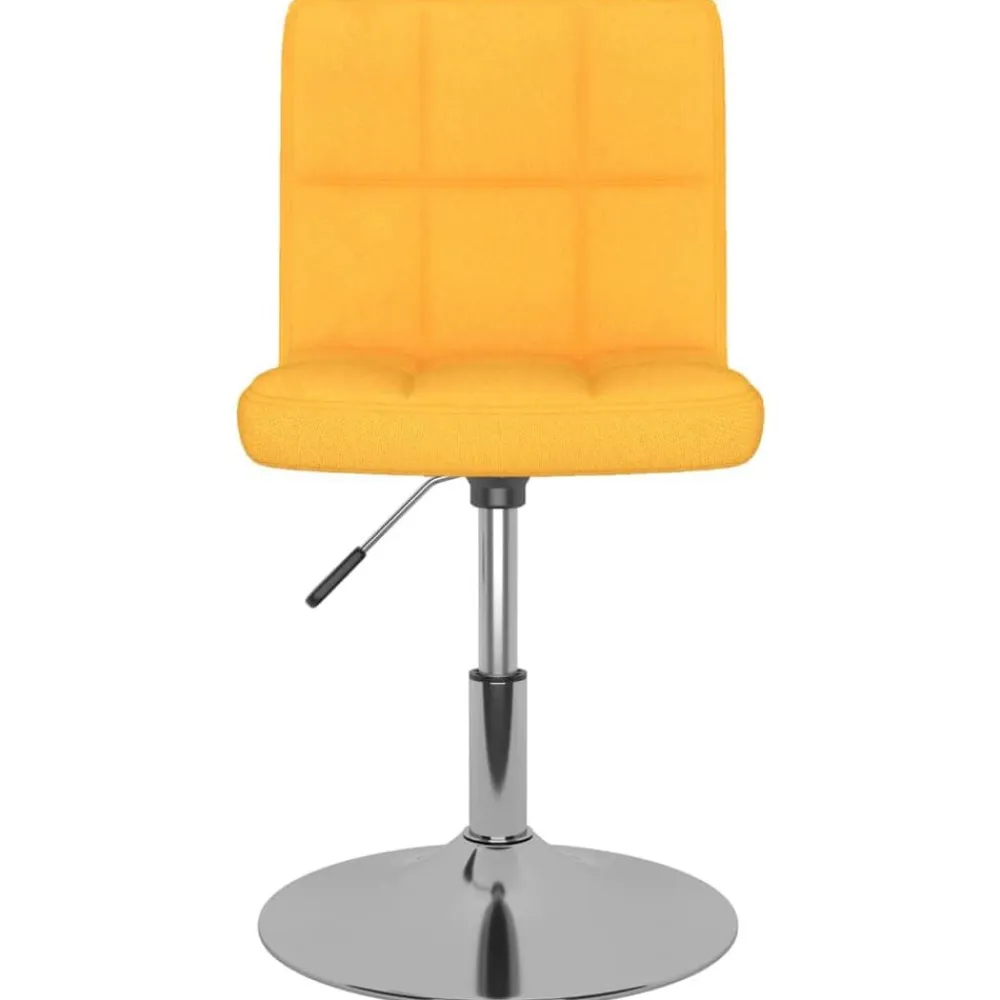 vidaXL Sillas-Sillas de comedor giratorias 2 unidades tela