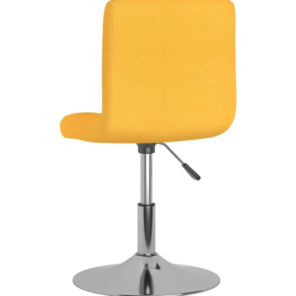vidaXL Sillas-Sillas de comedor giratorias 2 unidades tela
