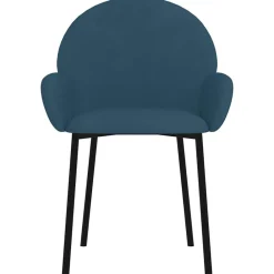 vidaXL Sillas-Sillas de comedor 2 unidades terciopelo