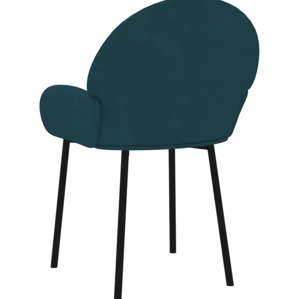 vidaXL Sillas-Sillas de comedor 2 unidades terciopelo