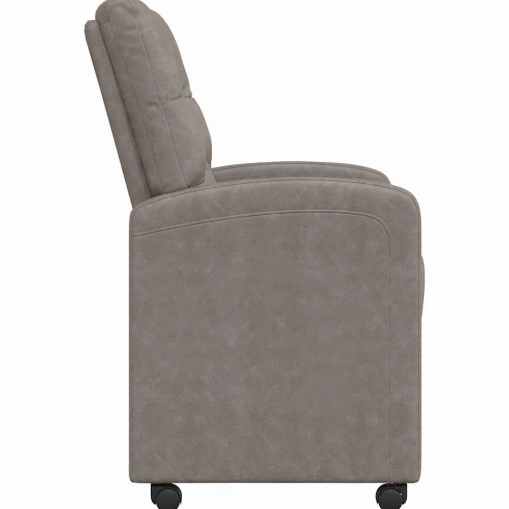 vidaXL Sillas de Comedor con Ruedas 2 pcs 58 x 67 x 97 cm Gris Outlet