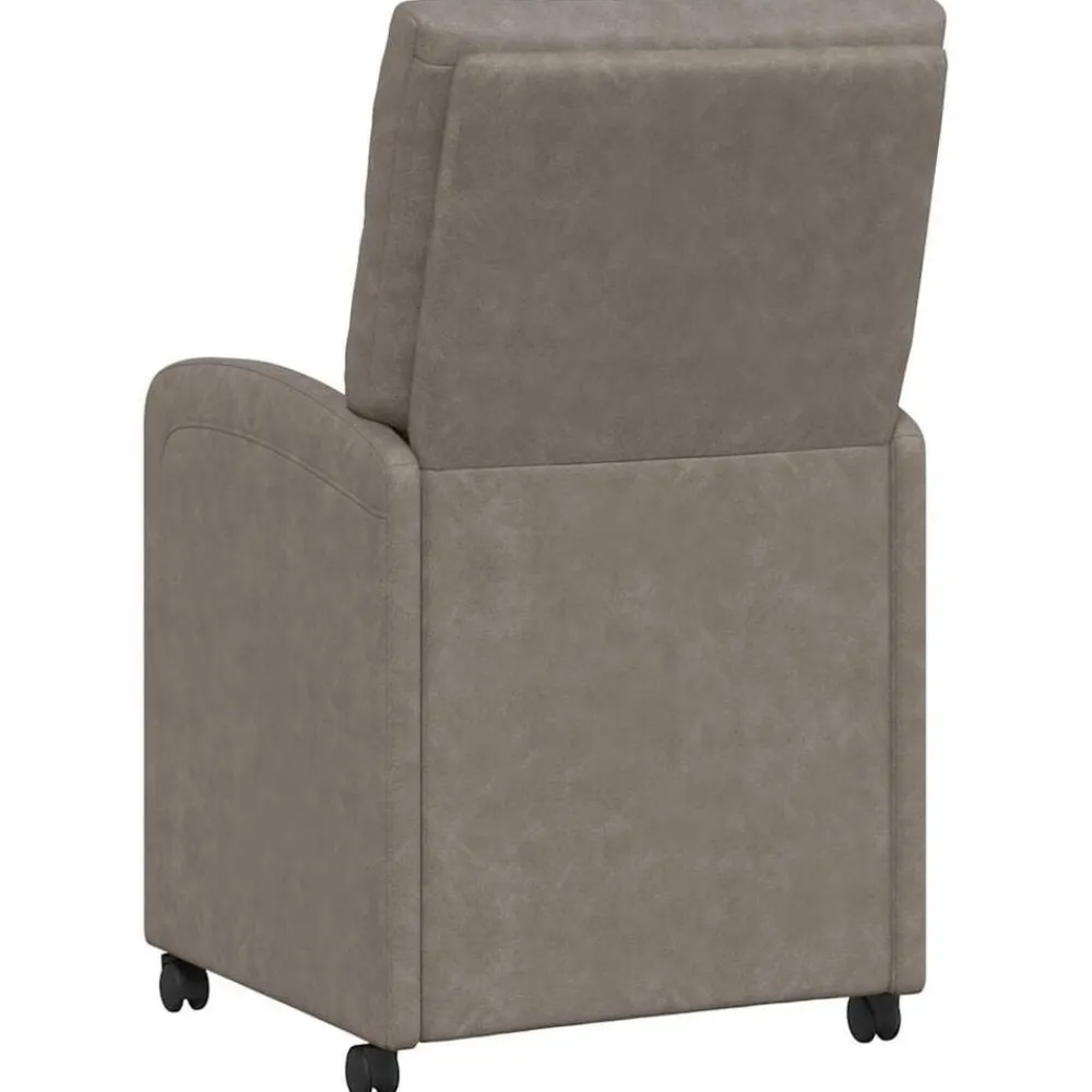 vidaXL Sillas de Comedor con Ruedas 2 pcs 58 x 67 x 97 cm Gris Outlet