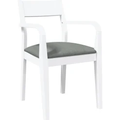 vidaXL Sillas-Sillas de comedor con cojines 2uds madera maciza blanco caucho