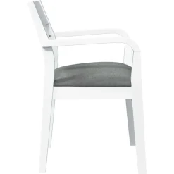 vidaXL Sillas-Sillas de comedor con cojines 2uds madera maciza blanco caucho