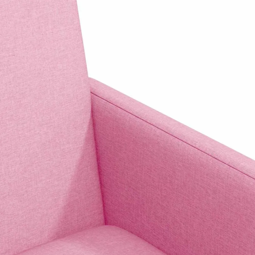 vidaXL Sillas de Comedor con Ruedas 2 pcs 57 x 66 x 94 cm tela Rosa Discount