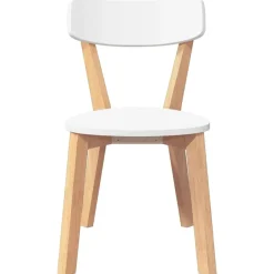 vidaXL Sillas-Sillas de comedor 2 unidades madera maciza de caucho