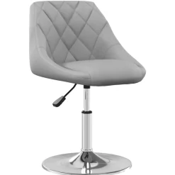vidaXL Sillas de comedor giratorias 2 uds de terciopelo Gris claro Best