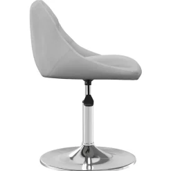 vidaXL Sillas de comedor giratorias 2 uds de terciopelo Gris claro Best