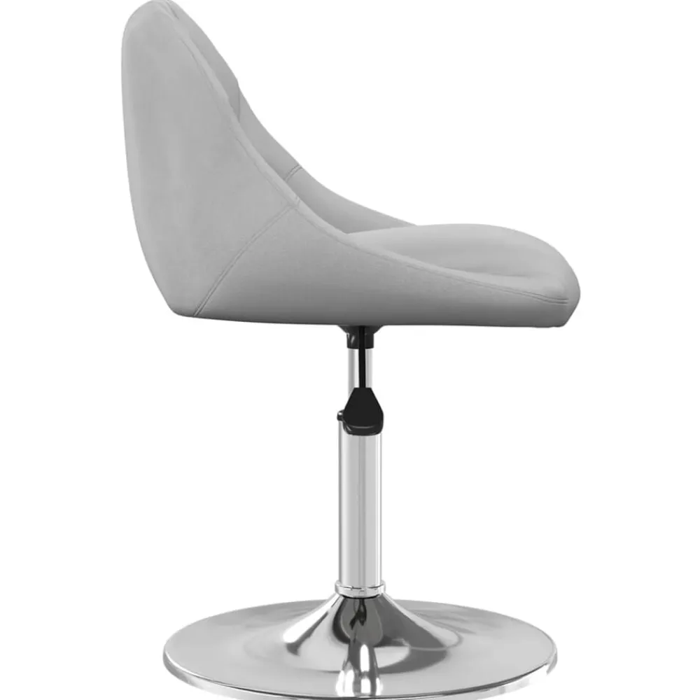 vidaXL Sillas de comedor giratorias 2 uds de terciopelo Gris claro Best