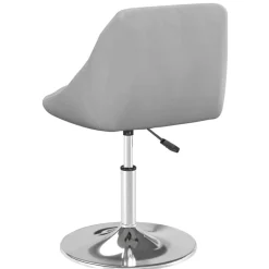 vidaXL Sillas de comedor giratorias 2 uds de terciopelo Gris claro Best