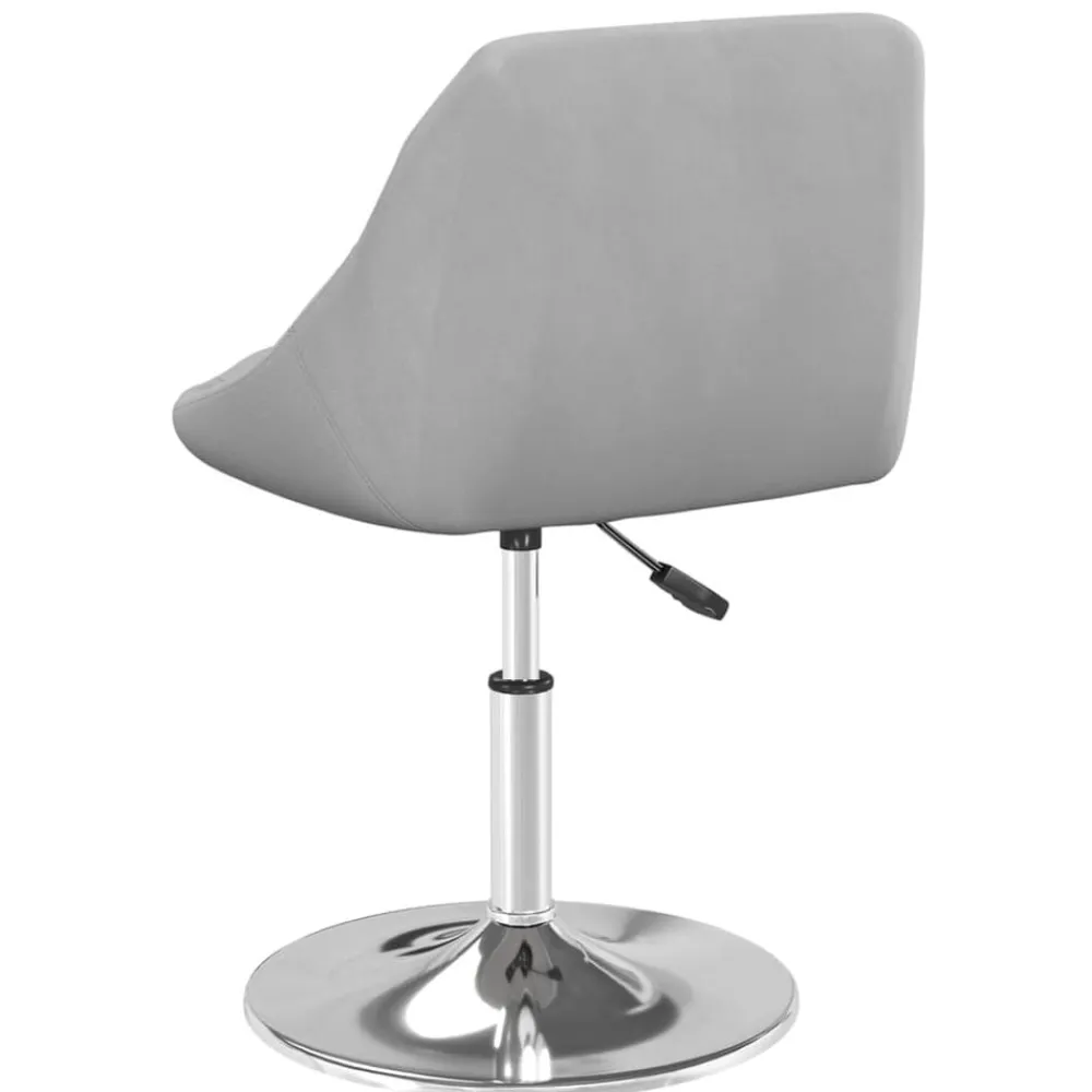 vidaXL Sillas de comedor giratorias 2 uds de terciopelo Gris claro Best