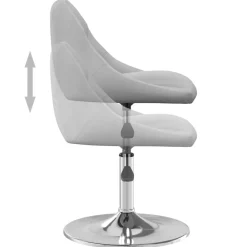 vidaXL Sillas de comedor giratorias 2 uds de terciopelo Gris claro Best