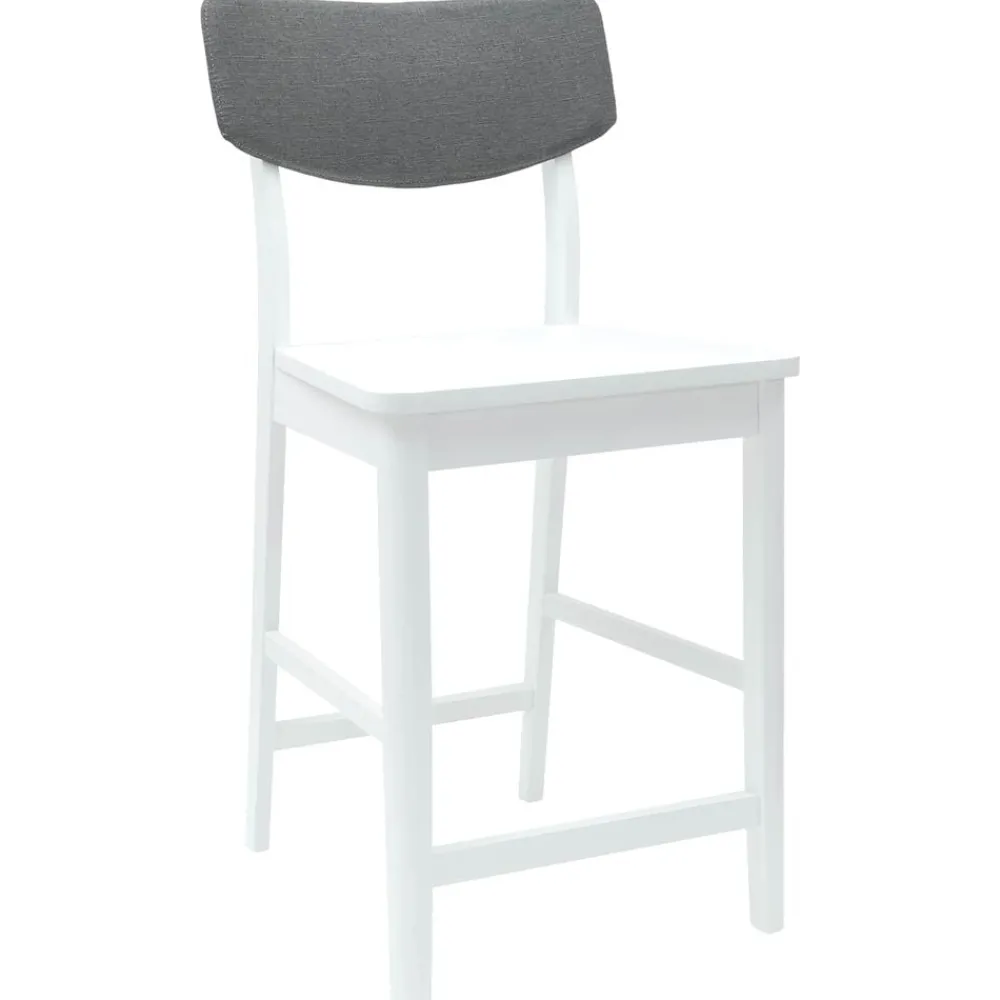 vidaXL Sillas de comedor 2 pcs 48 x 49 x 95 cm Madera de Caucho Sólido White Discount