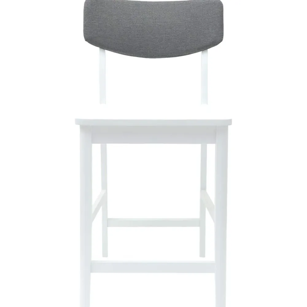 vidaXL Sillas de comedor 2 pcs 48 x 49 x 95 cm Madera de Caucho Sólido White Discount