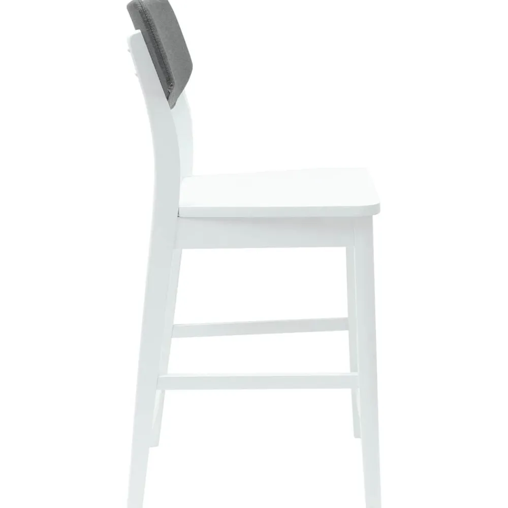 vidaXL Sillas de comedor 2 pcs 48 x 49 x 95 cm Madera de Caucho Sólido White Discount