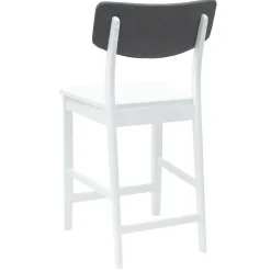 vidaXL Sillas de comedor 2 pcs 48 x 49 x 95 cm Madera de Caucho Sólido White Discount