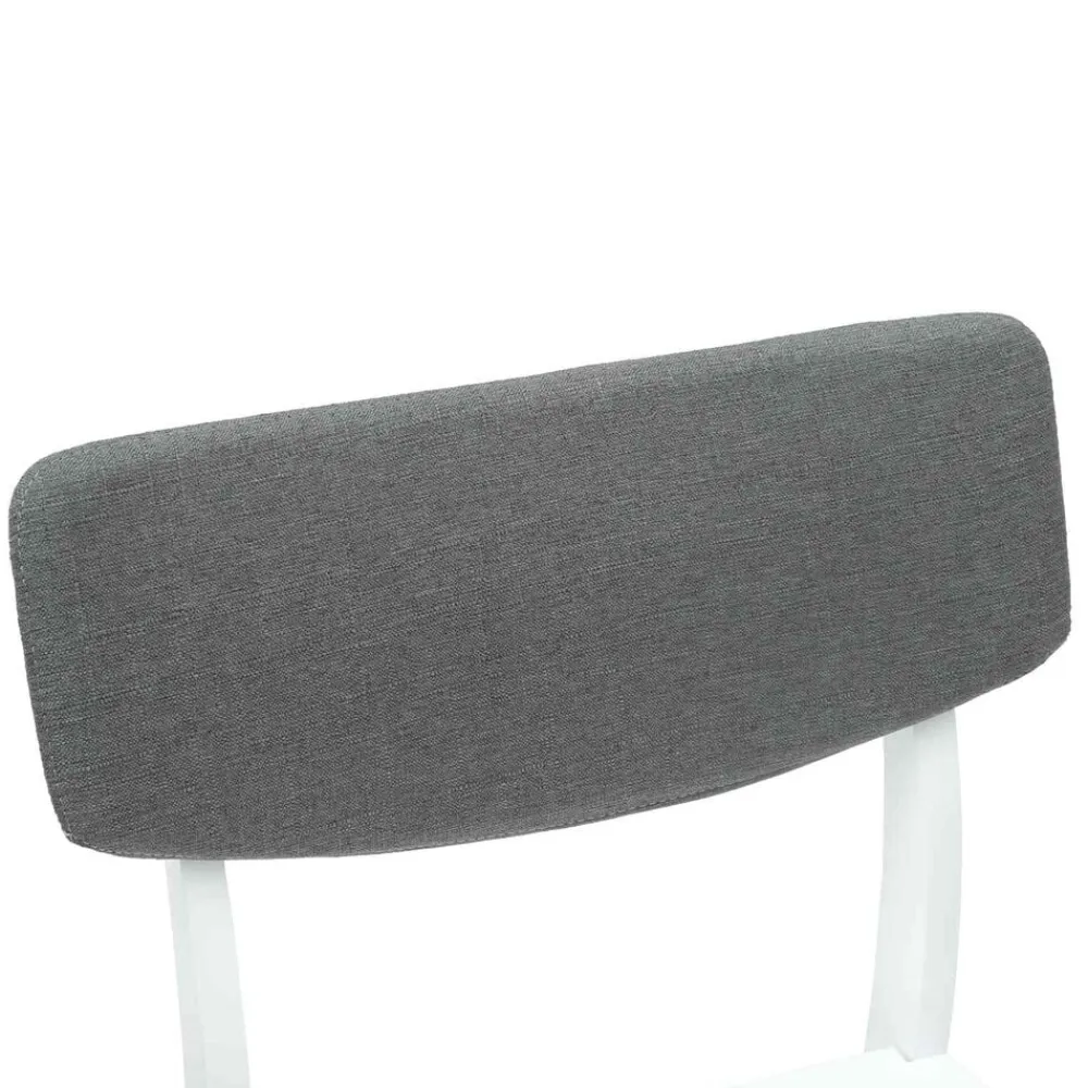 vidaXL Sillas de comedor 2 pcs 48 x 49 x 95 cm Madera de Caucho Sólido White Discount