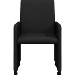 vidaXL Sillas-Sillas de Comedor con Ruedas 2 pcs 57 x 66 x 94 cm tela