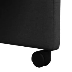 vidaXL Sillas-Sillas de Comedor con Ruedas 2 pcs 57 x 66 x 94 cm tela