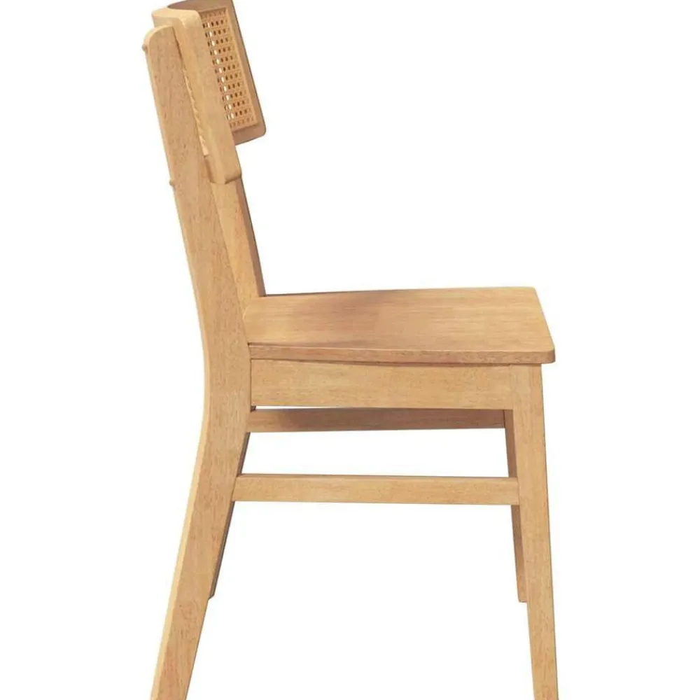 vidaXL Sillas-Sillas de comedor 2 unidades madera maciza de caucho