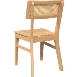 vidaXL Sillas-Sillas de comedor 2 unidades madera maciza de caucho