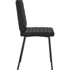 vidaXL Sillas-Sillas de comedor 4 unidades cuero sintético