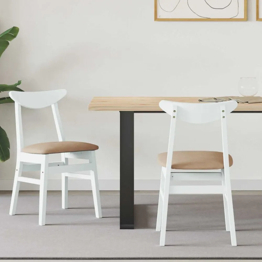 vidaXL Sillas de comedor 2 pcs 42 x 47.5 x 81 cm y marrón Sale